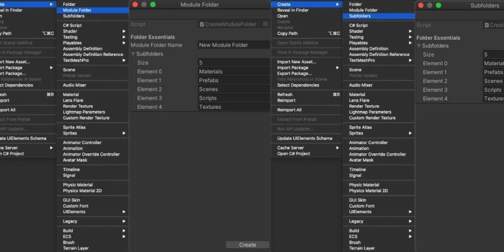 Easy Way to Create Multiple Folders in Unity by Muhammad Salihin Bin