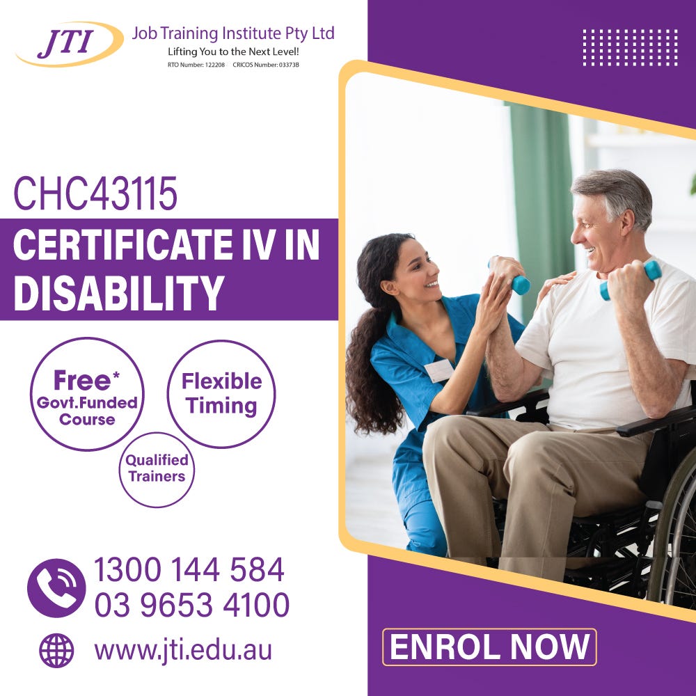 What Is The Role Of a Disability Support Worker? by JTI Medium