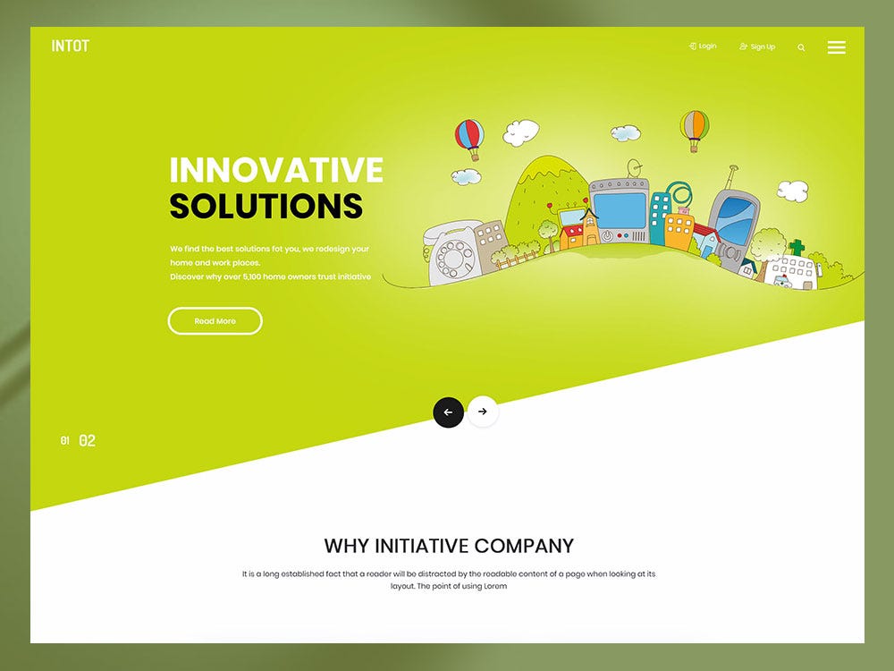 Intot — Architecture Website PSD Template | by HTML Design — Free Html