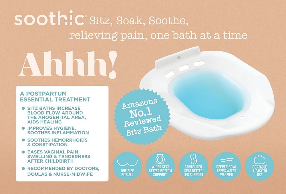 How Can Sitz Baths Help With Postpartum Healing by Soothic Medium