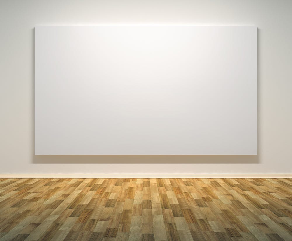 Blank Canvases. Canvas One by Douglas Fouts Medium