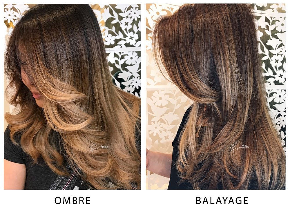 What is the Difference Between OMBRE and BALAYAGE? Technique, Time