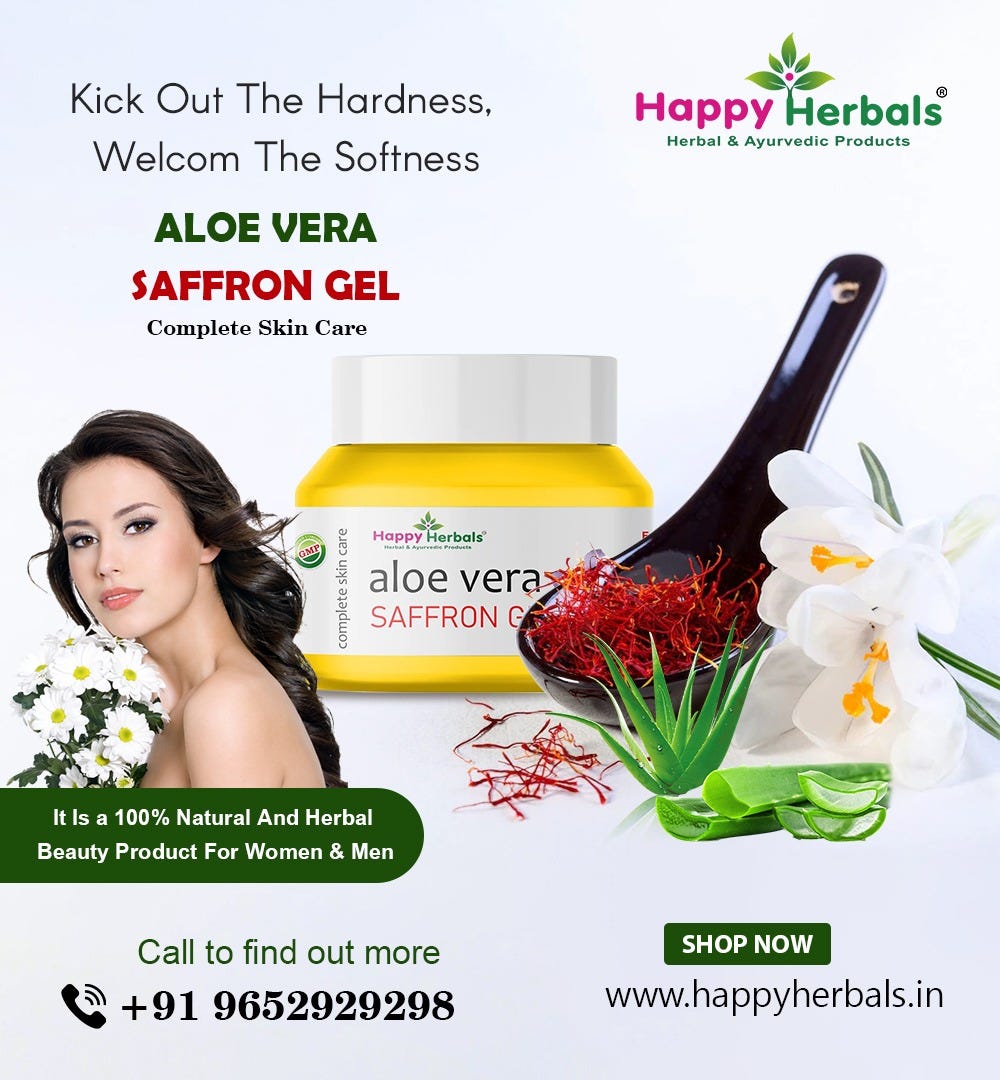 Aloe Saffron Gel To Improve Your Skin How to Use & Its Benefits by