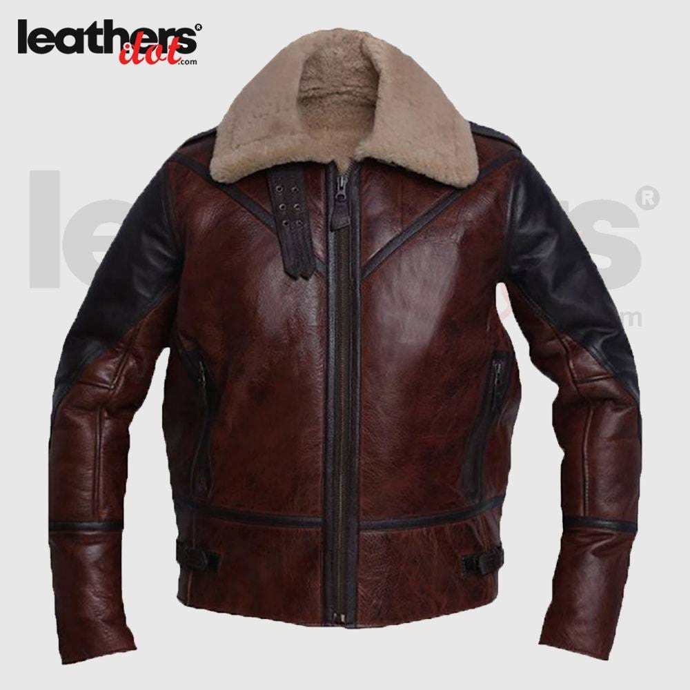 Sheepskin Jacket Dot Leathers Medium