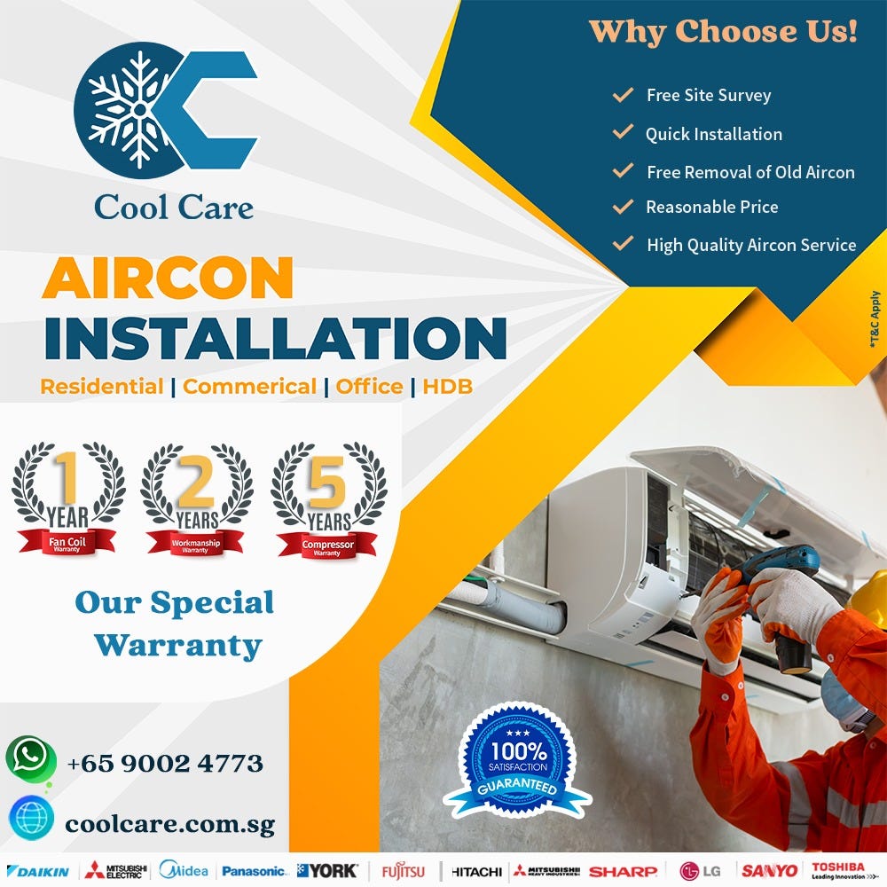 Aircon Installation Singapore Cool care aircon Medium