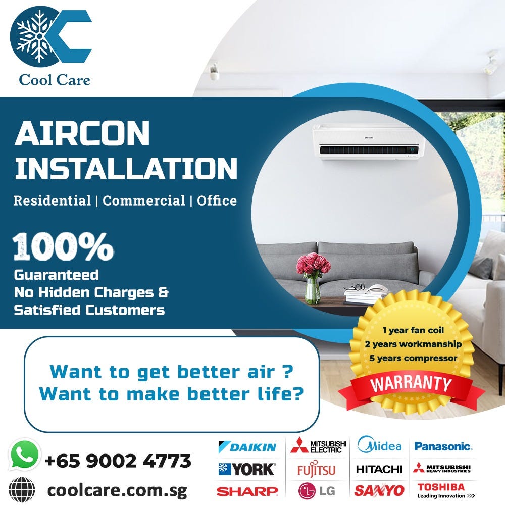 Aircon Installation. AC installation by Cool care aircon Medium