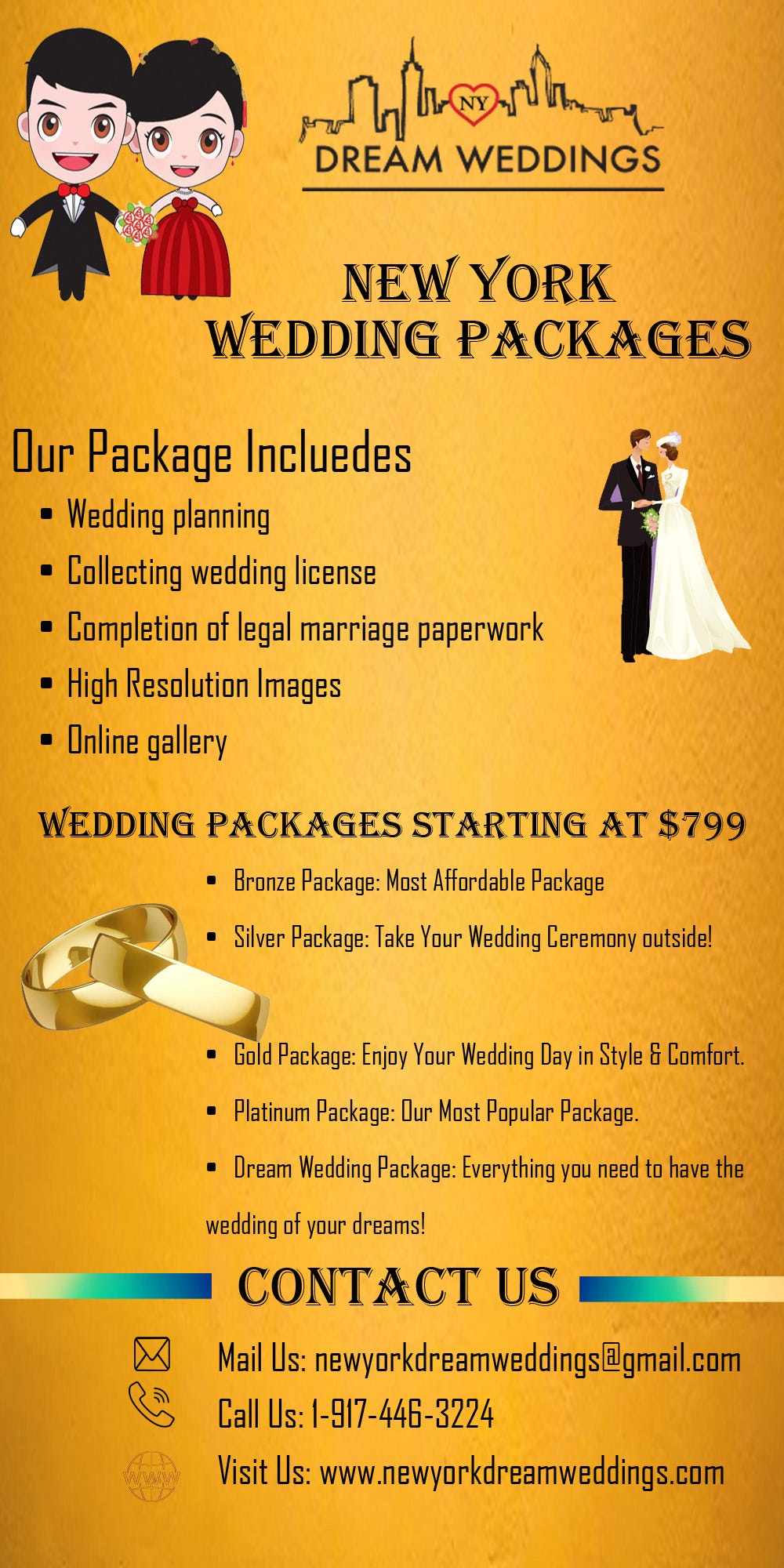 We Cover Everything On Your Budget Wedding Packages New York by