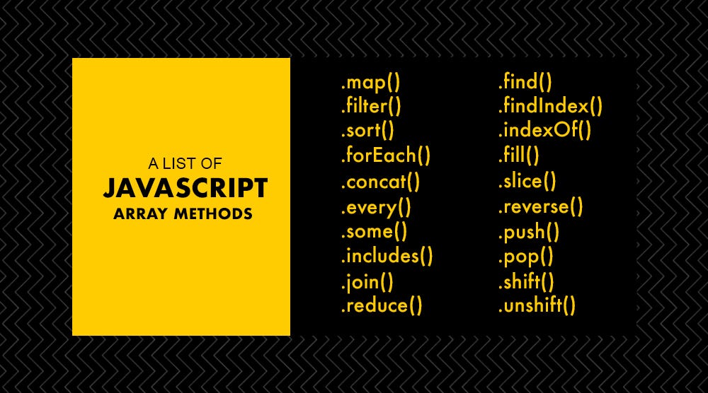 A List of JavaScript Array Methods by Mandeep Kaur Medium