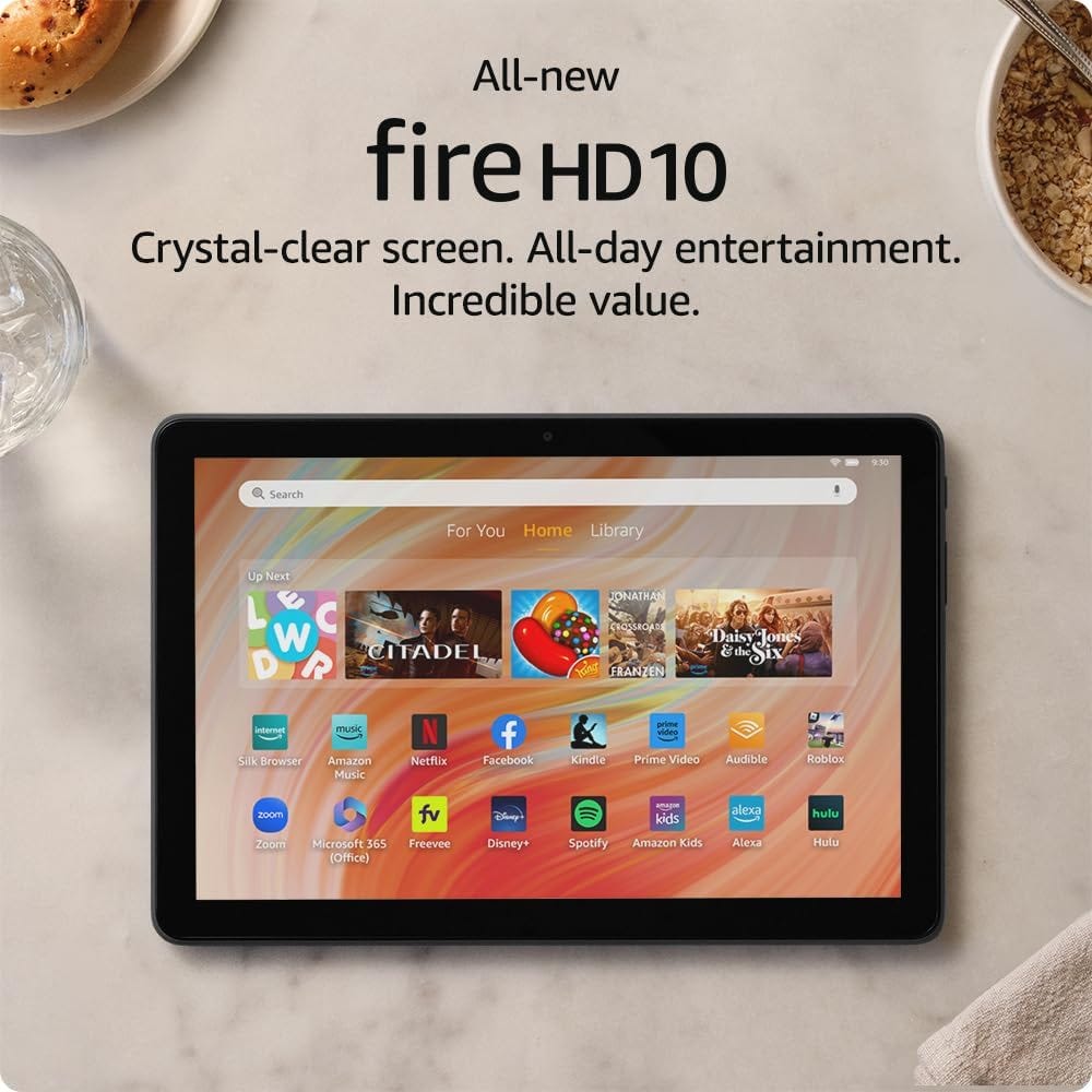 Allnew Amazon Fire HD 10 tablet, built for relaxation, 10.1" vibrant