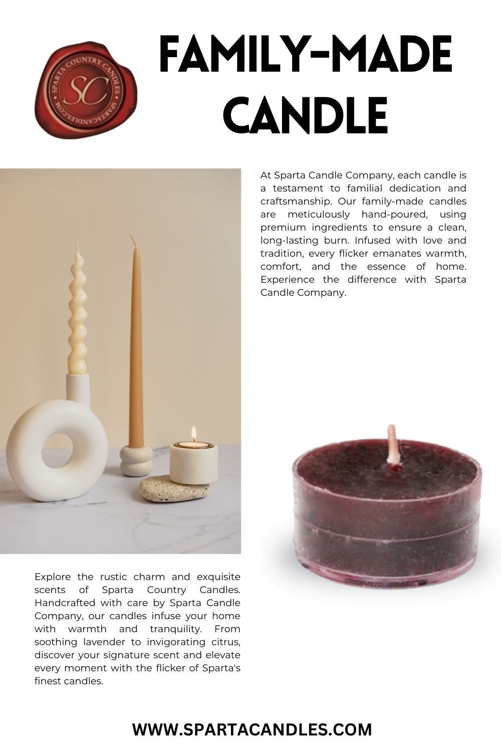 Elevate Ambiance Rustic White Candle Warmer Sparta Candle Company