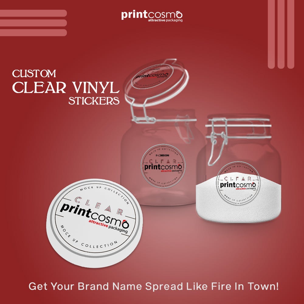 Custom Clear Vinyl Stickers are among the most versatile and cost