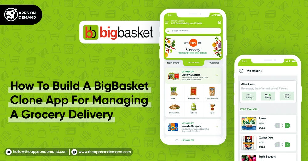 How To Build A BigBasket Clone App For Managing A Grocery Delivery