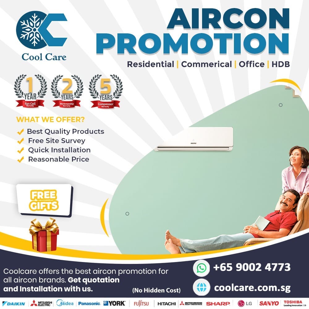 Aircon Promotion Cool care aircon Medium