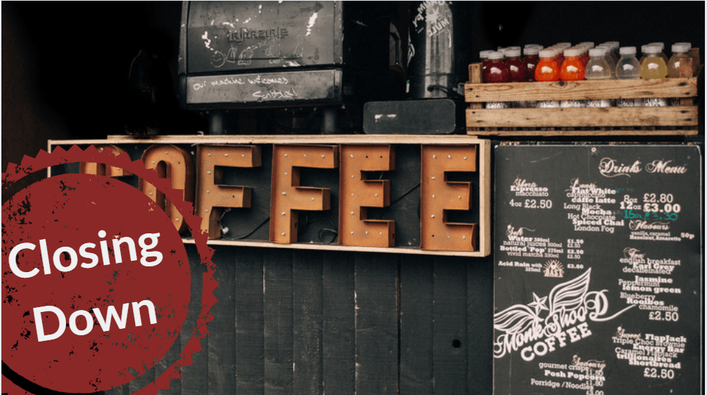 Why do 74 of independent coffee shops fail in the first five years