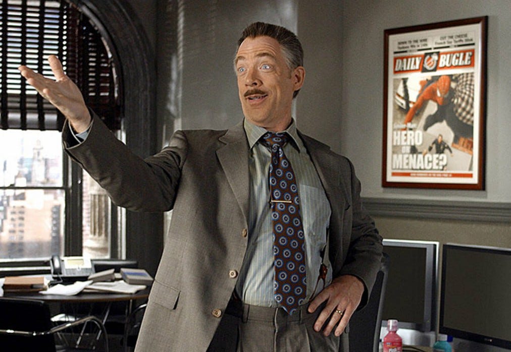 Jonah Jameson Spider Man Gif