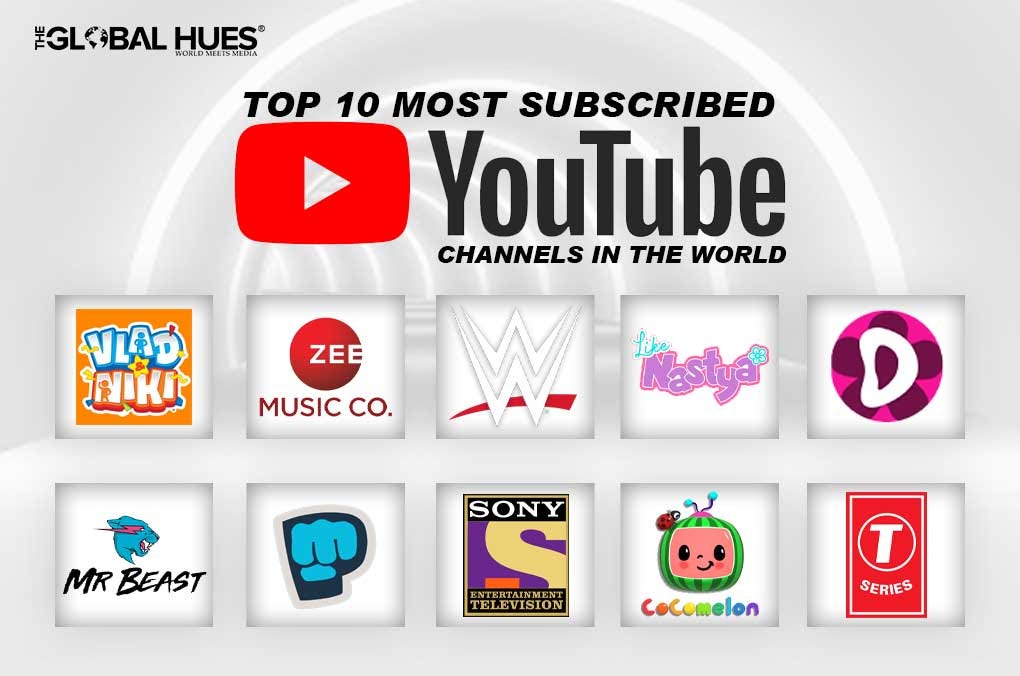Top 10 Most Subscribed YouTube Channels In The World — The Global Hues by theglobalhues Medium