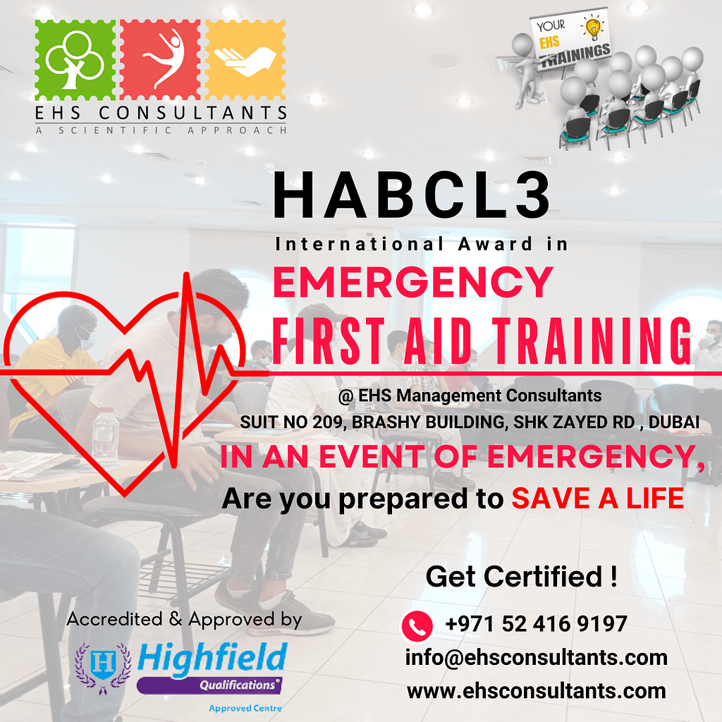 Level 3 Emergency First Aid Training by ehs dubai Nov, 2023 Medium