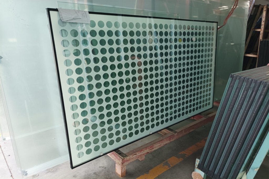 ASTM standard decoration 10+10mm 32mm clear flat ceramic frit insulated