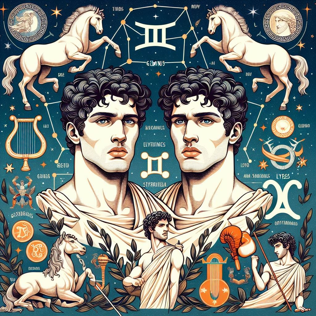 Castor and Pollux Gemini. Castor and Pollux, also known as the… by