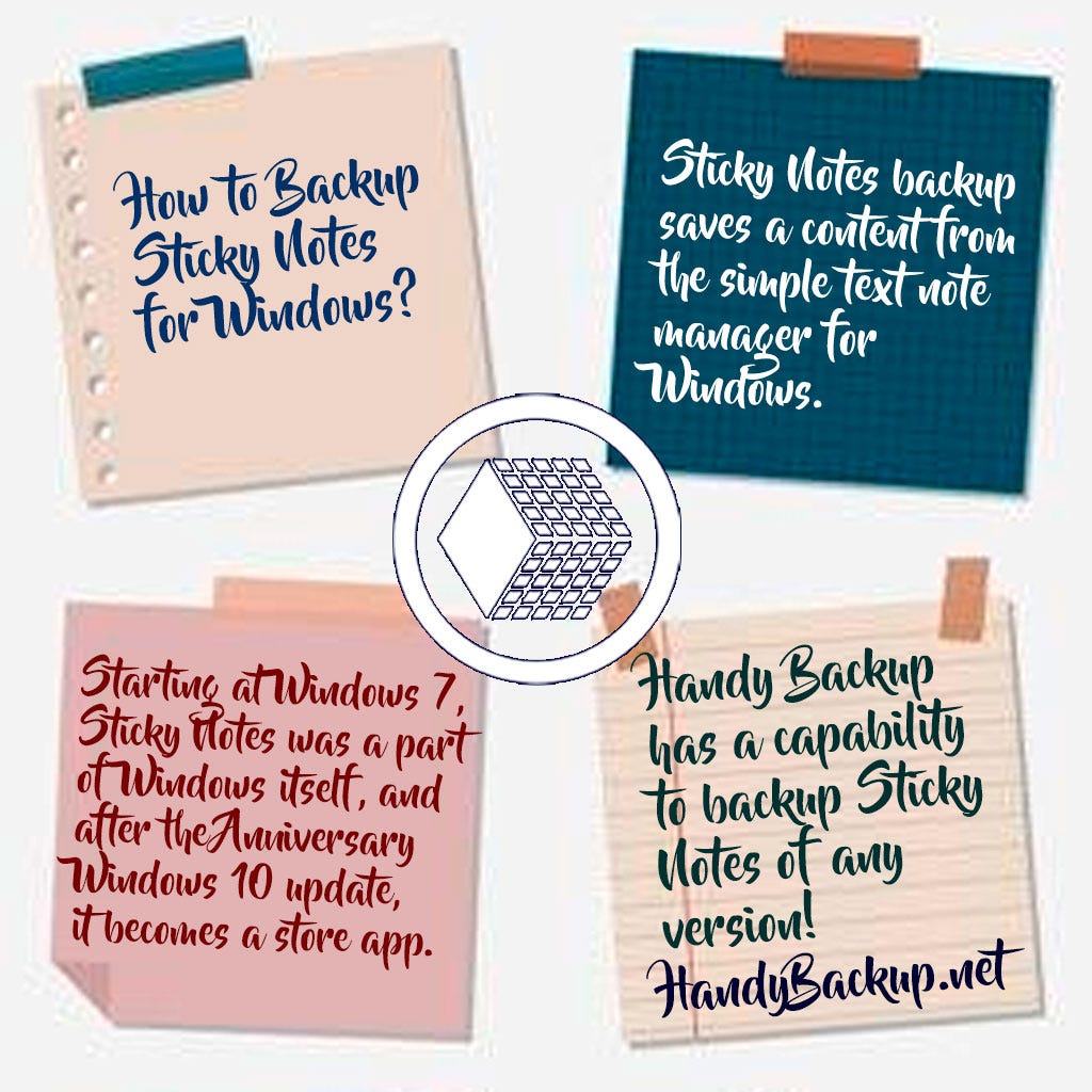 How to Backup Sticky Notes for Windows? Handy Backup Medium