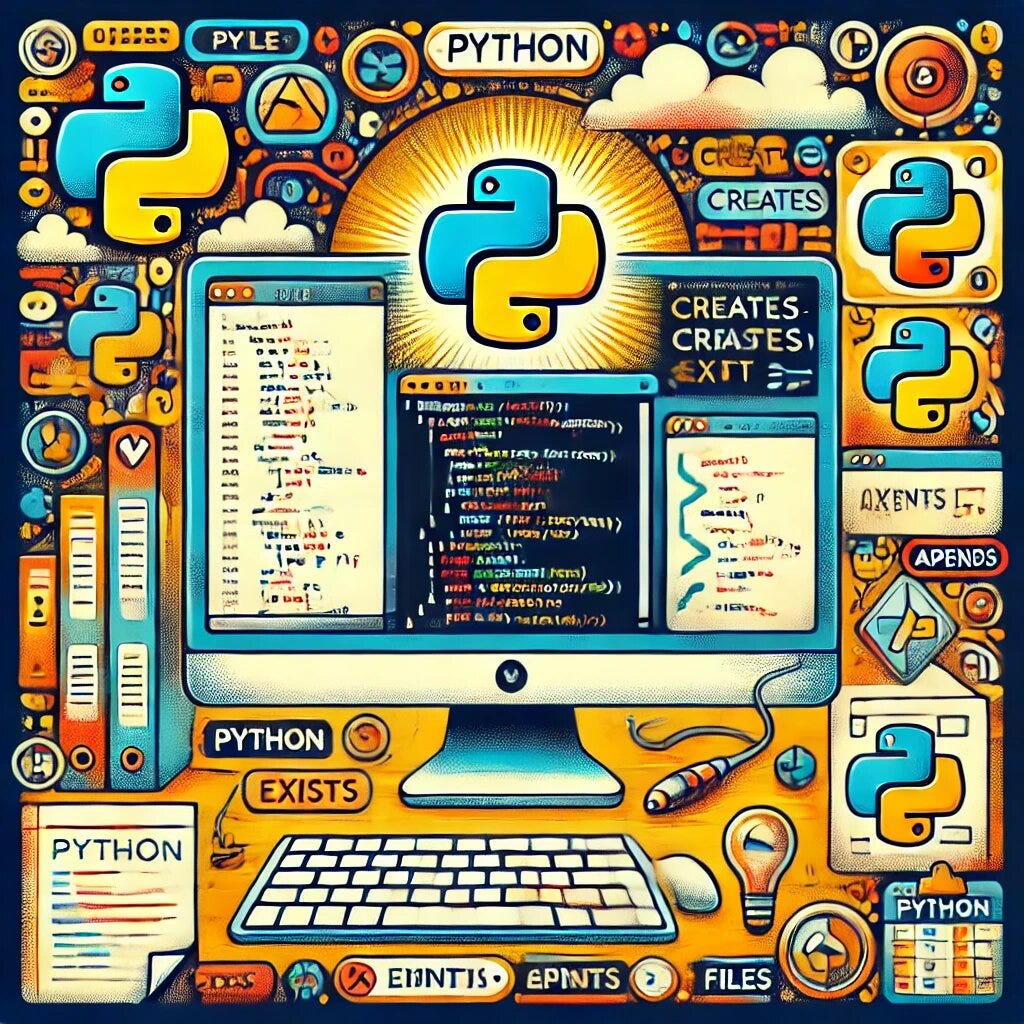 📝 Title Automate File Management in Python Check, Create, Append, and