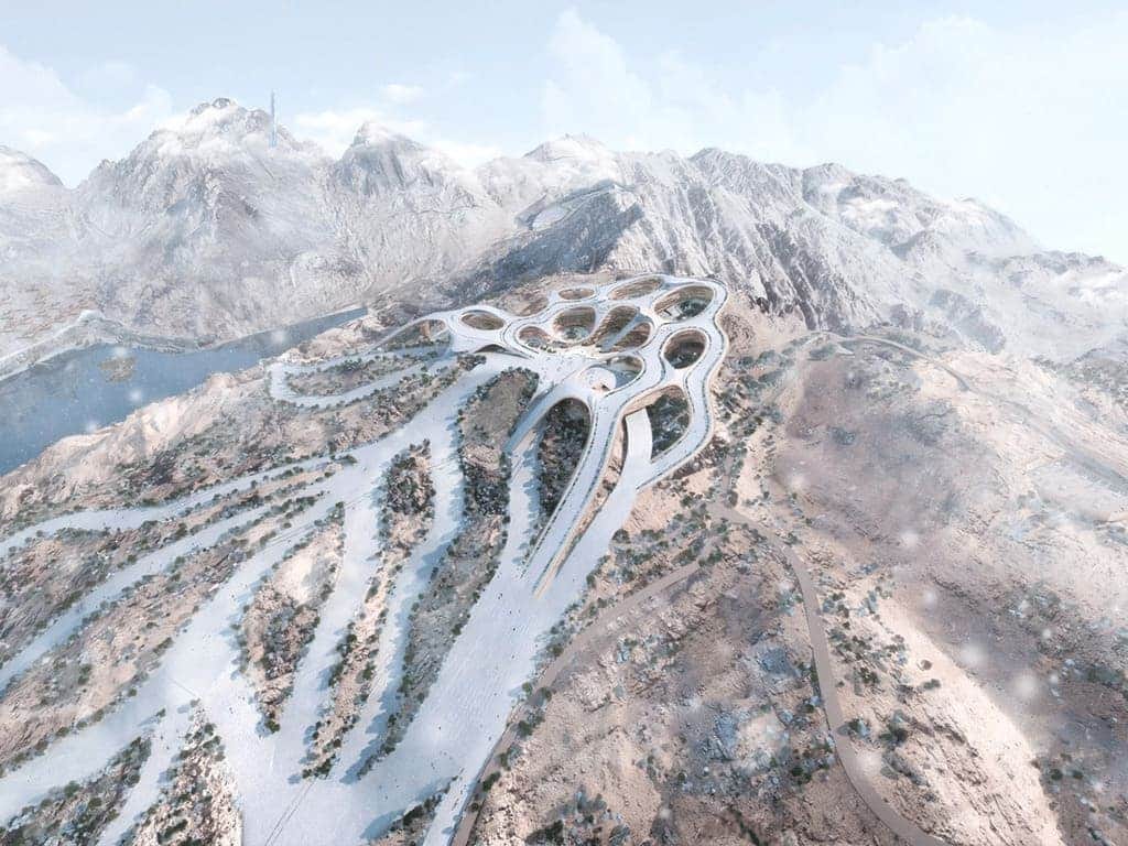 A Luxurious Ski Resort in the Middle of the Desert by Architectures
