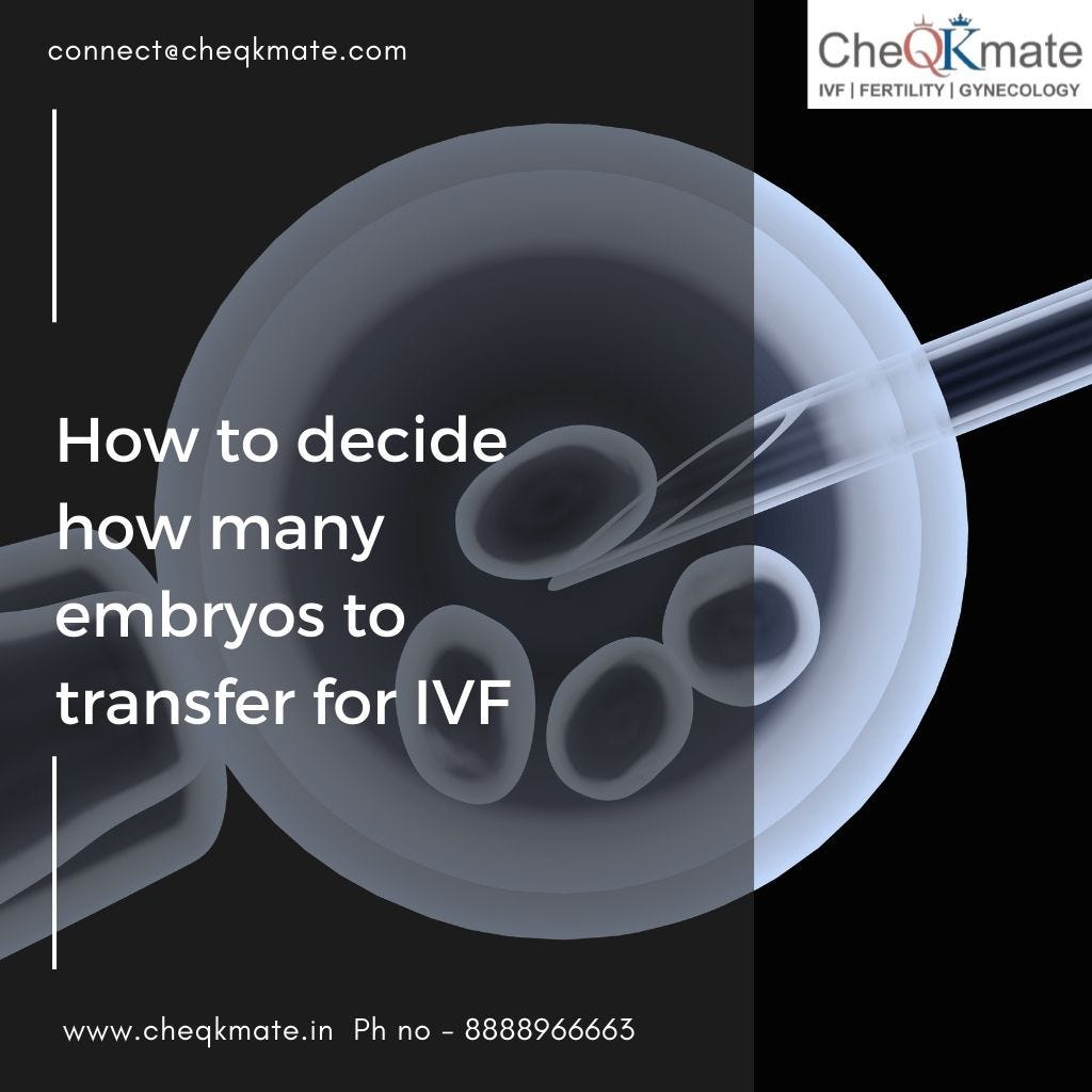 How to decide how many embryos to transfer for IVF CheQKmate