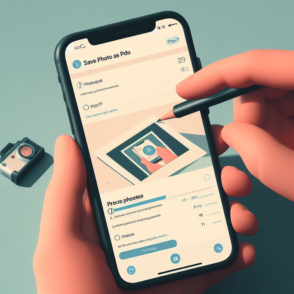 How to save photo as pdf on iphone Medium