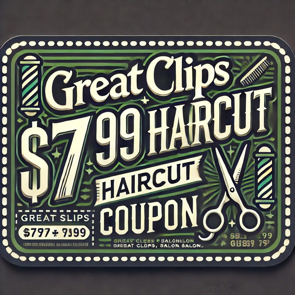 7.99 Great Clips Coupons Code Printable 2025 by Kartik Oct, 2024