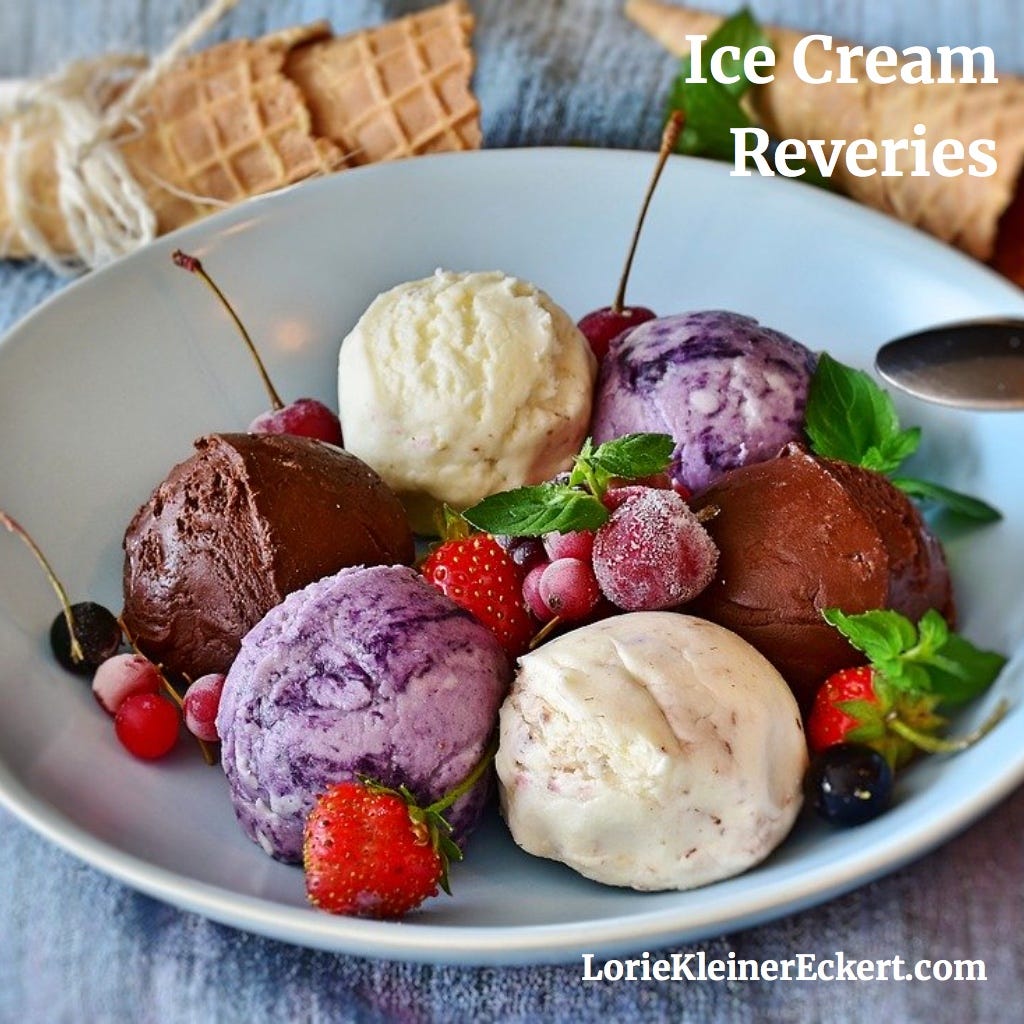 Eating Ice Cream Twice a Day. Ice Cream Reveries by Lorie Kleiner