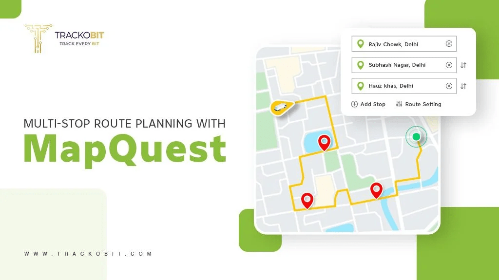 How to Add Multiple Stops in MapQuest Route Planner? by Trackobit