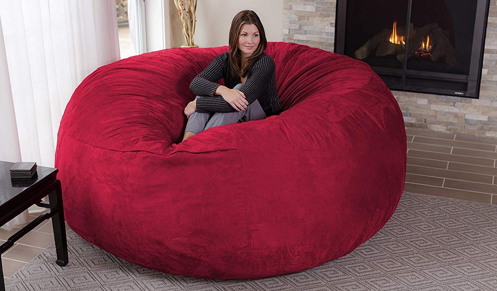 Chill Sack Giant Bean Bag Chair. The Chill Sack Giant Bean Bag Chair is
