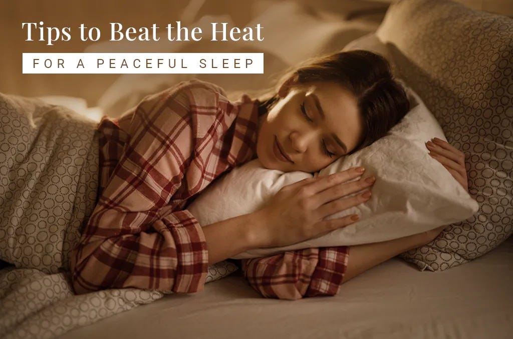 TIPS TO BEAT THE HEAT WHEN IT’S TOO HOT TO SLEEP by Emma John Medium