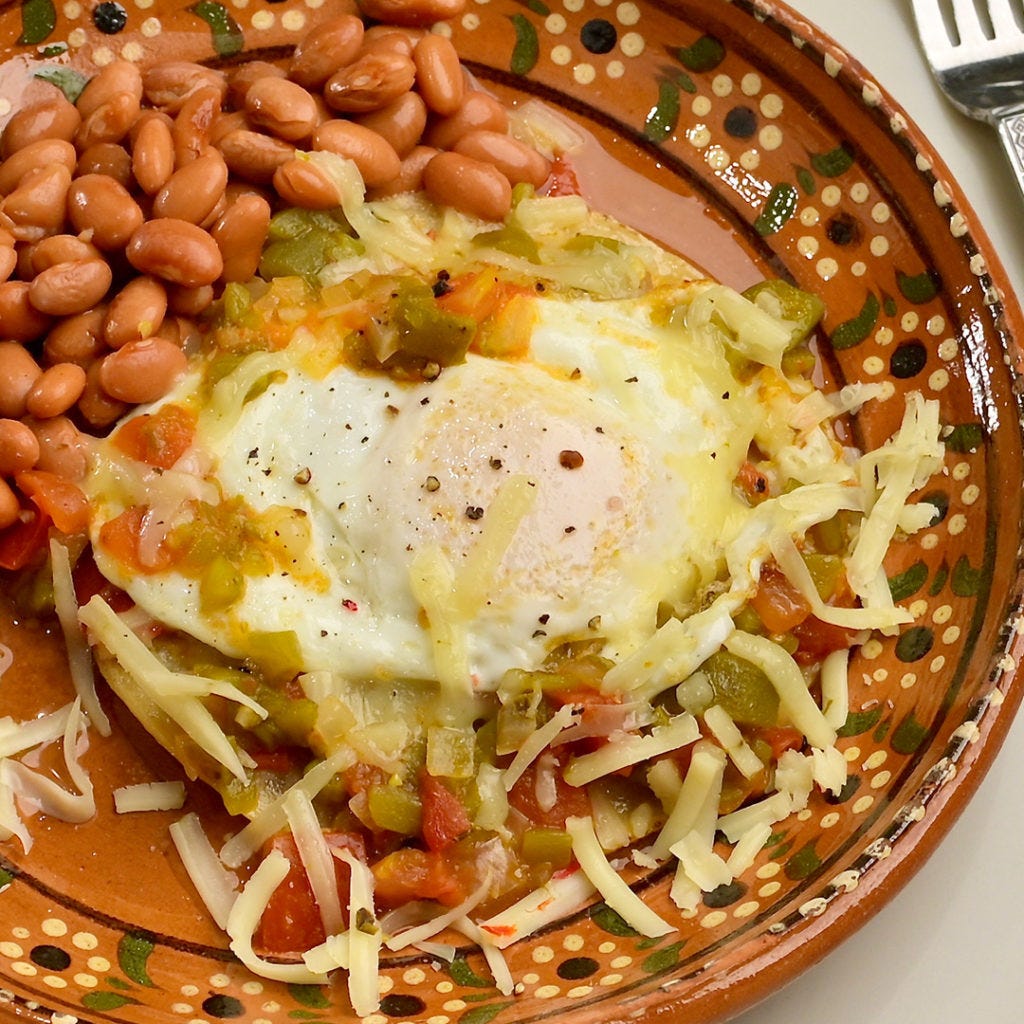 Huevos Rancheros with Hatch Green Chile New Mexico Recipe by Los Foodies Magazine Medium