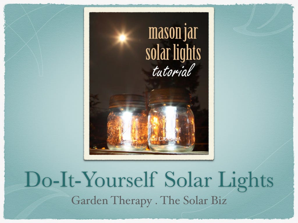 Create Solar Lights for your Garden! by The Solar Biz Medium