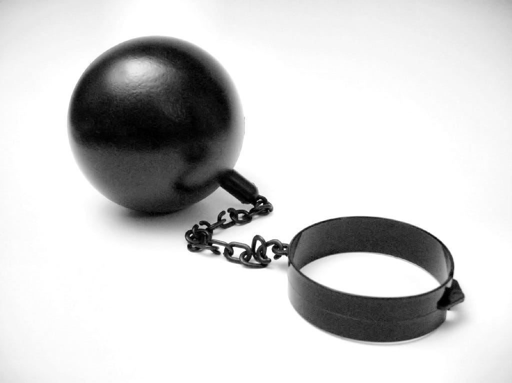 It’s Time We Unshackle Ourselves From the Ball and Chain by Johanna