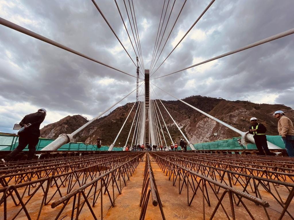 Anji Khad Bridge India’s First CableStayed Railway Bridge! by
