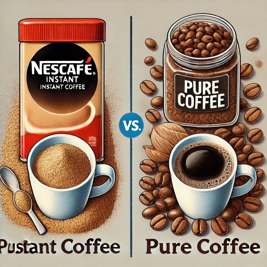What Is The Difference Between Nescafe And Pure Coffee by Abdullah's