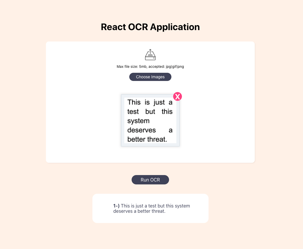 React, Optical Character Recognition, JavaScript JavaScript in Plain English