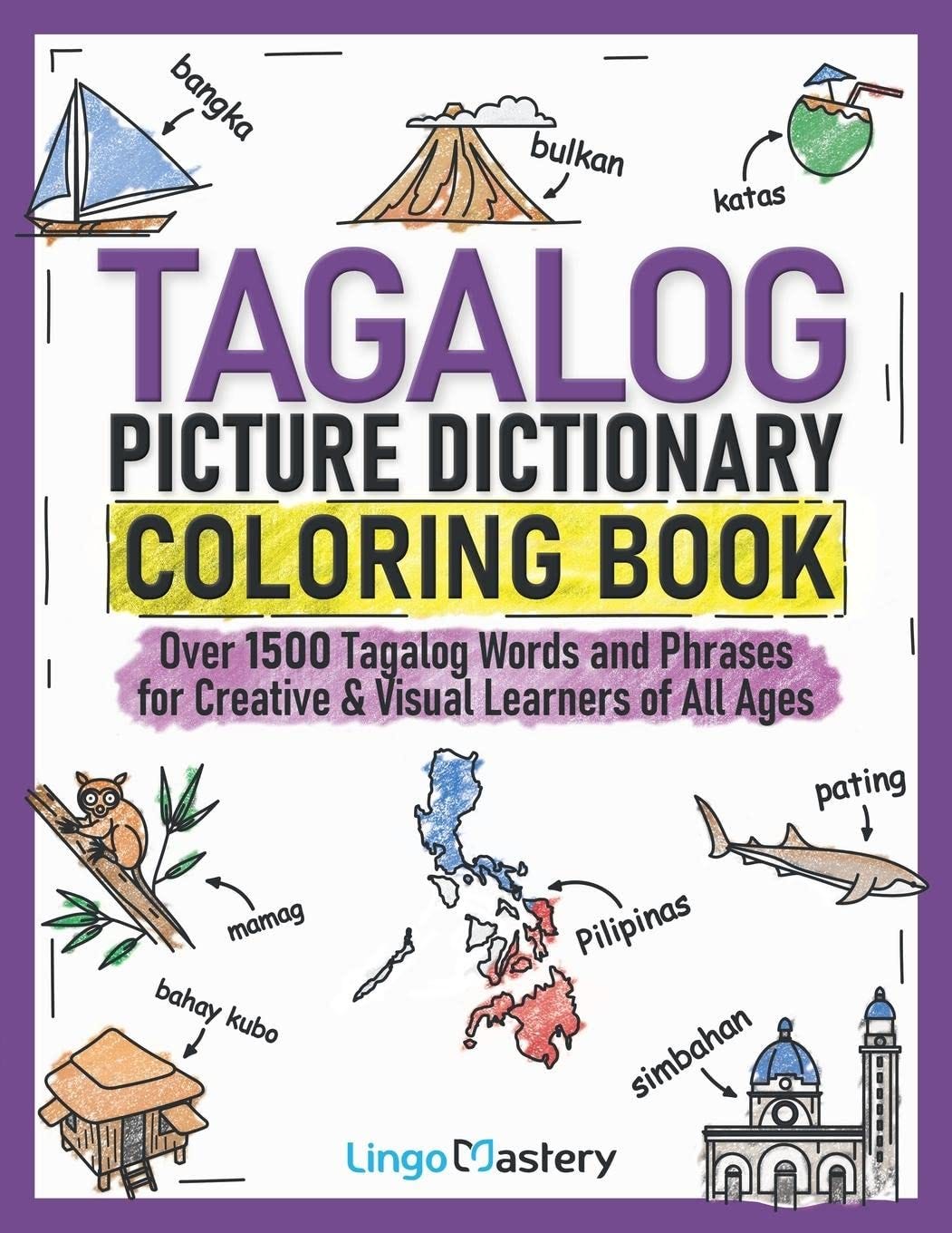 [PDF][BEST]} Tagalog Picture Dictionary Coloring Book Over 1500