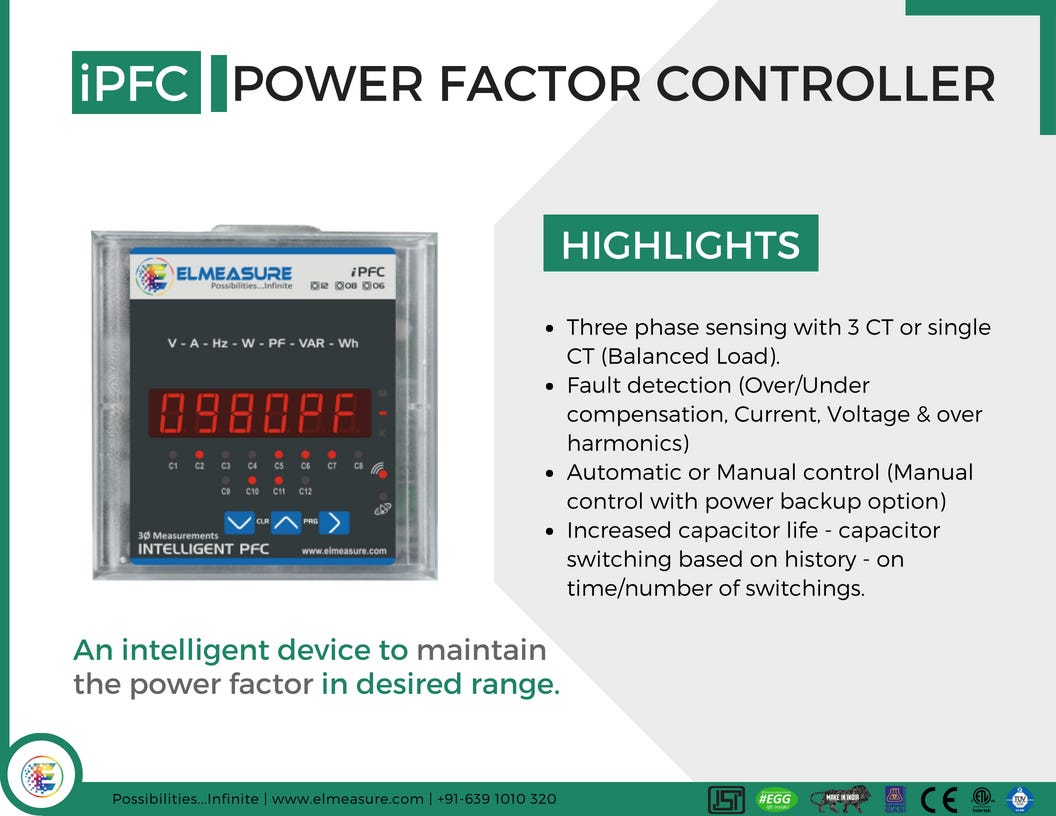 Intelligent Power Factor Controller (iPFC) by ElMeasure India Pvt. Ltd. Medium