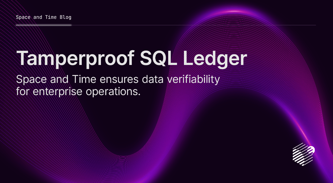 Tamperproof SQL Ledger. Data is the backbone of every industry… by