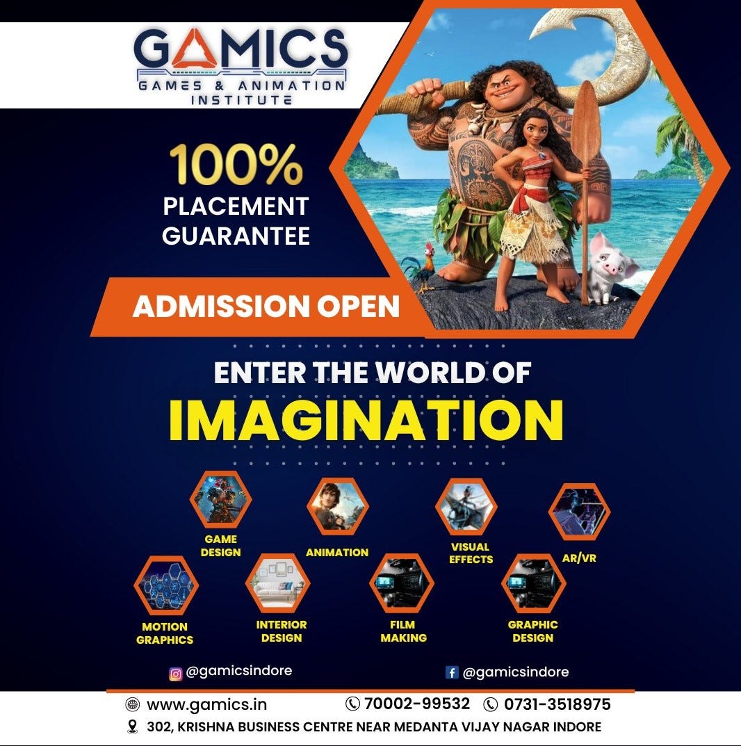 3D Animation Courses With Placement In Indore 3D Gamics Institute