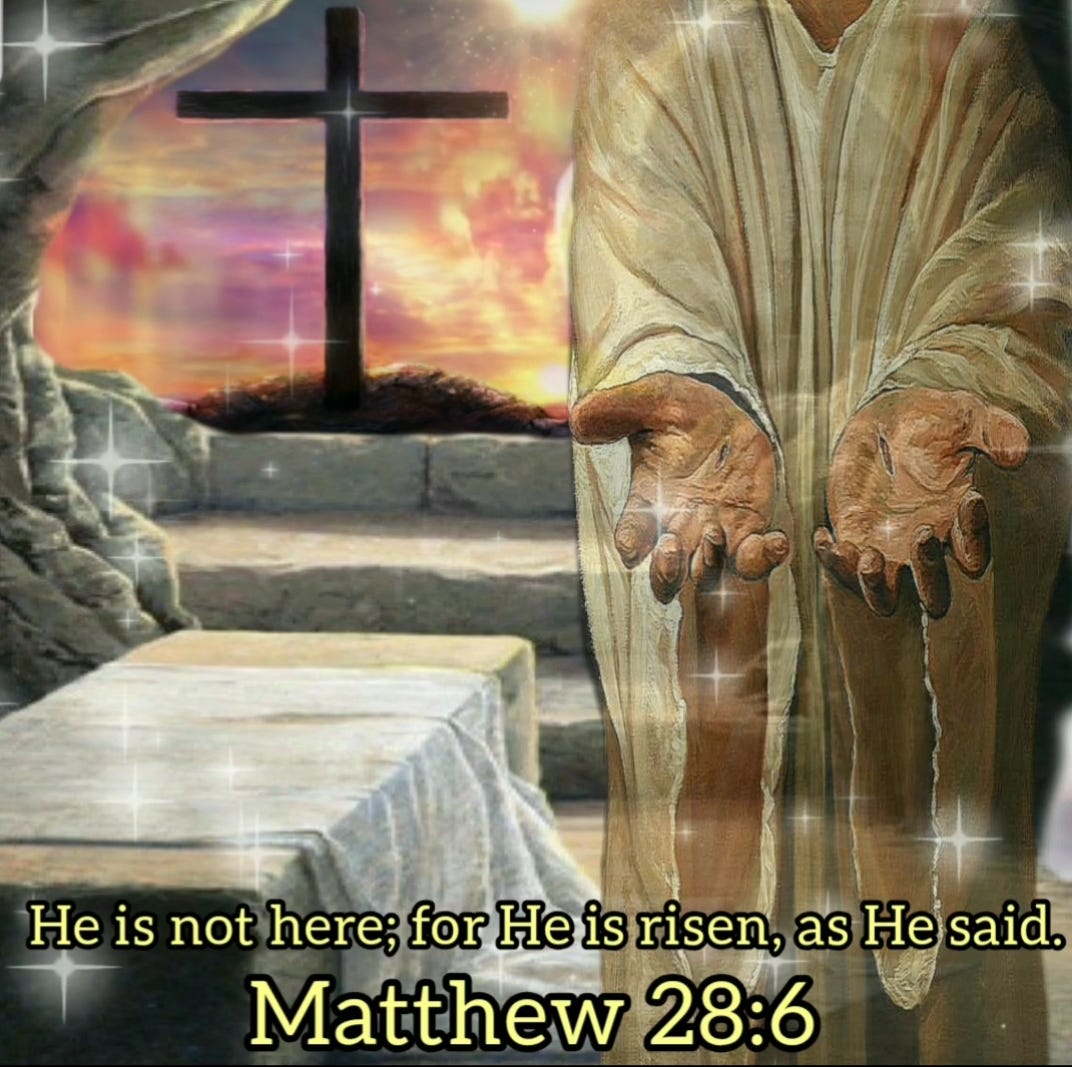 He is not here; for He is risen, as He said. Come, see the place where