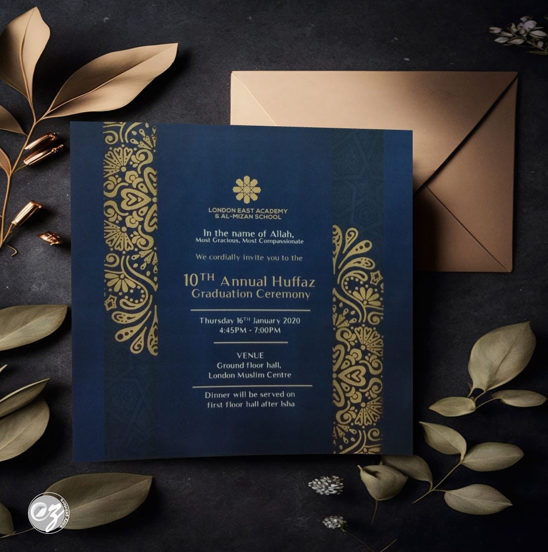 Custom invitation card print Ez Printers Medium