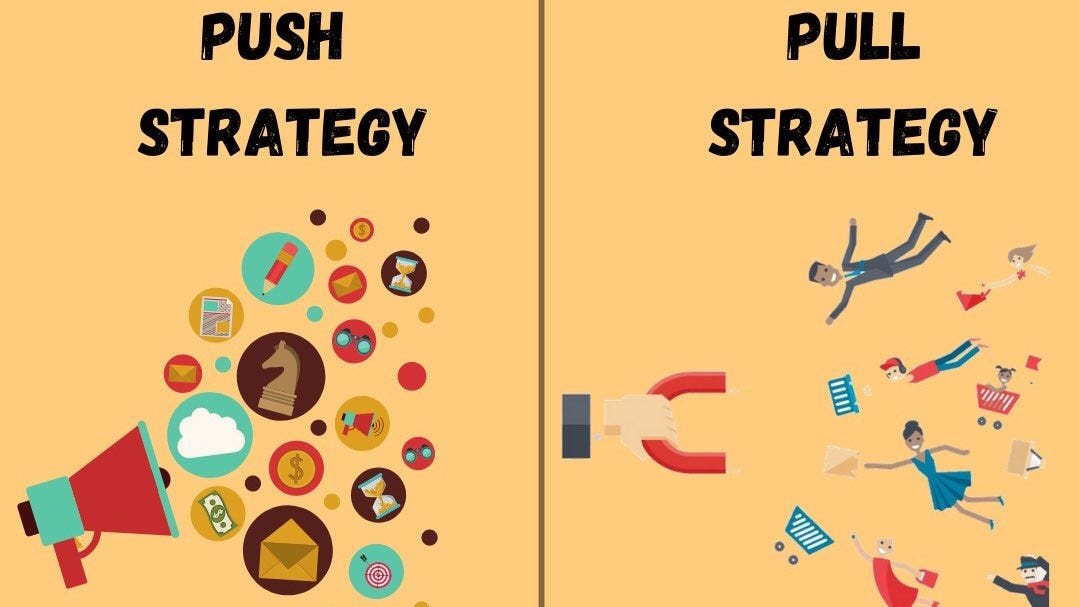 Difference Between Push and Pull Marketing Strategies by Stefan Scott
