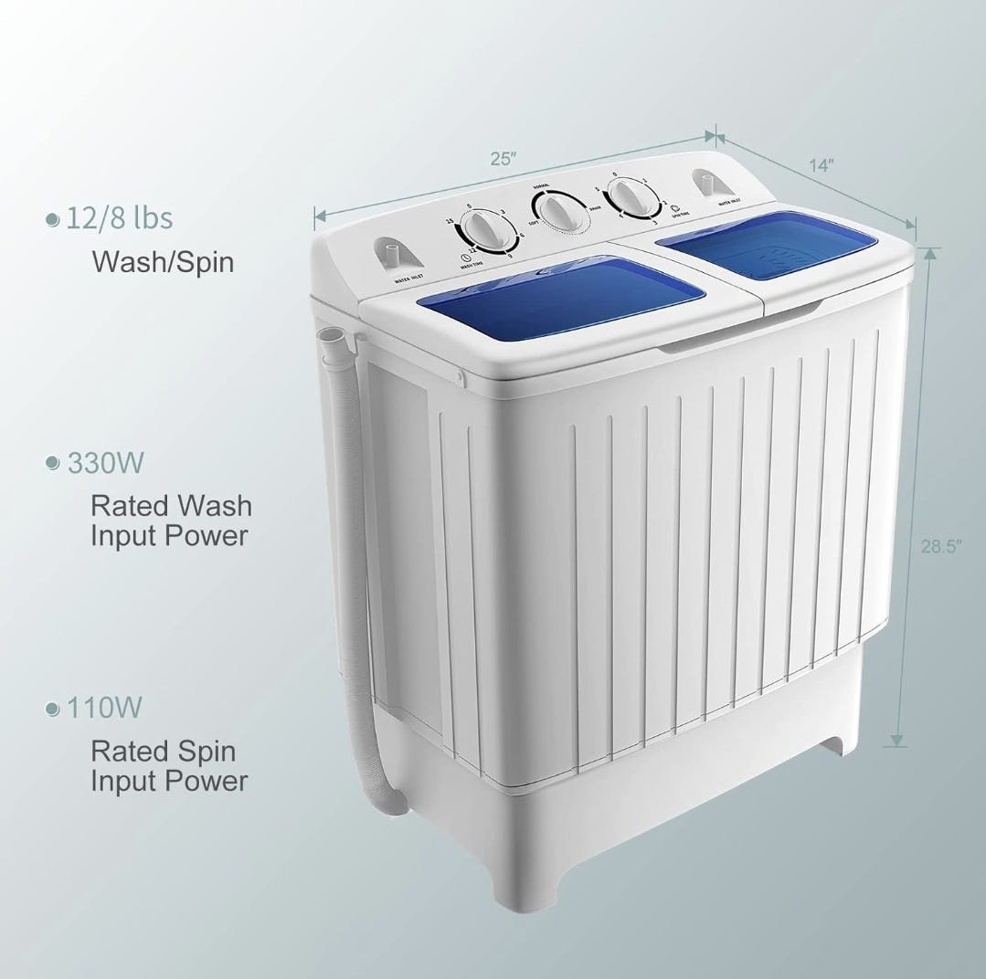 Revolutionize Your Laundry Routine with the COSTWAY Portable Washing