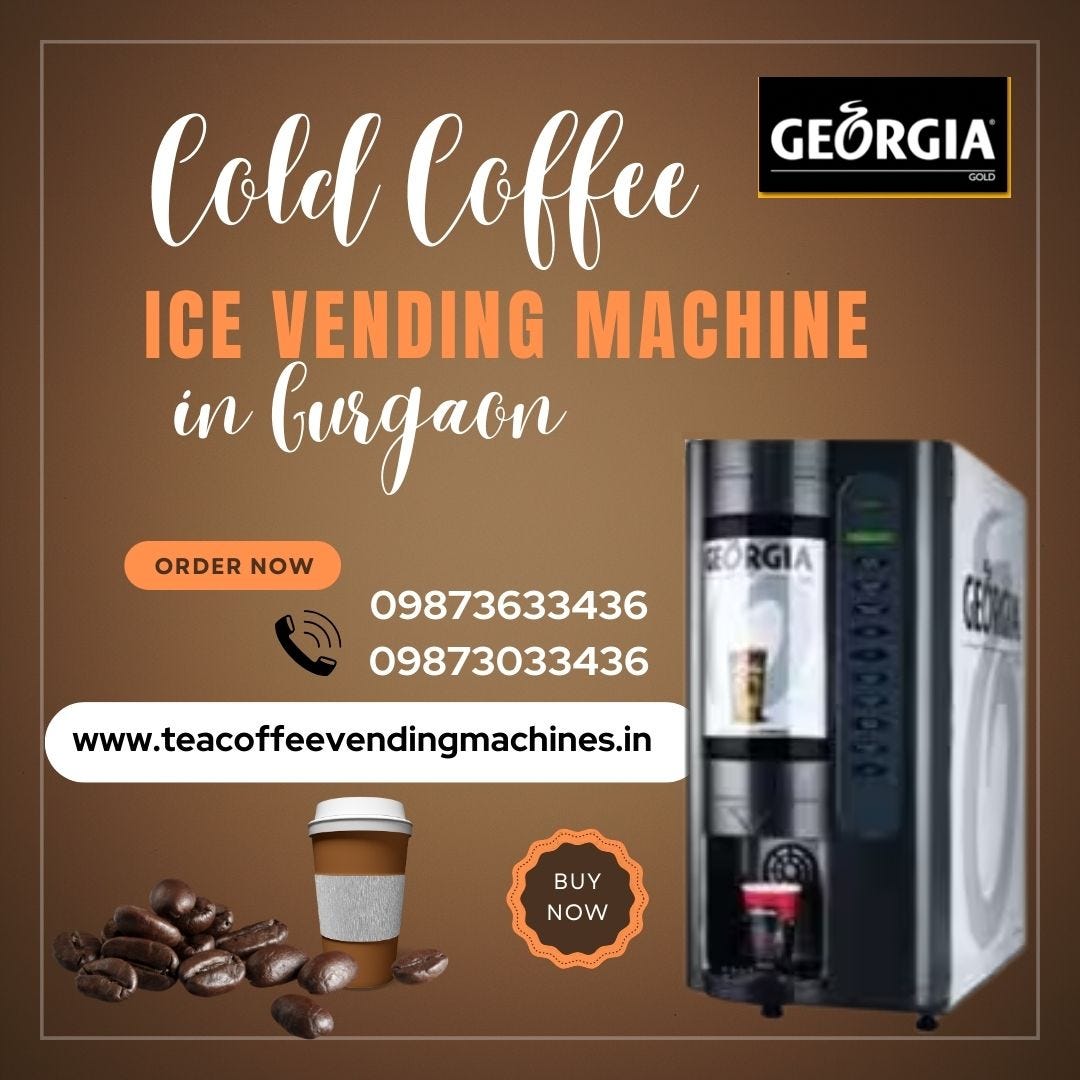 Cold Coffee Ice Vending Machine in Gurgaon Tea Coffee Vending