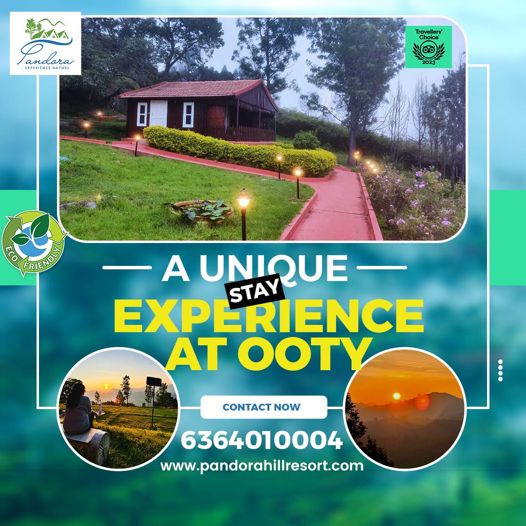 Book one of the best hotels in ooty with hill view under your budget