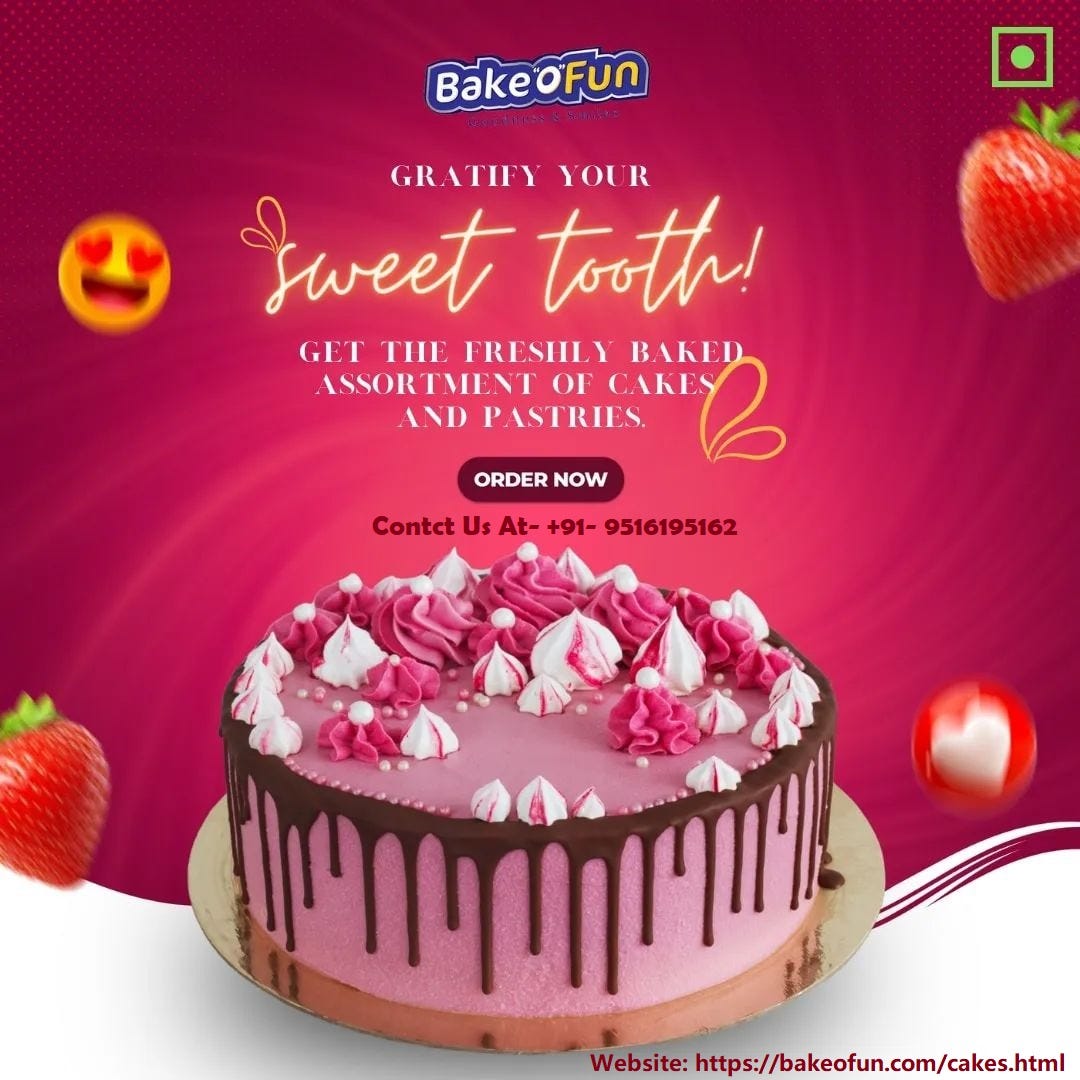 Best Eggless Cake Shop in Raipur BekOfun Bakery Medium